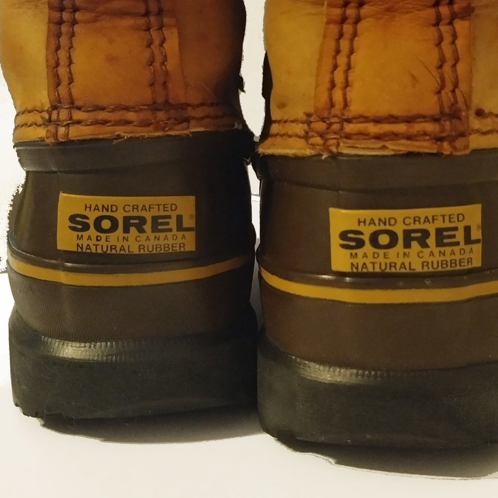 Sorel Men's Caribou Waterproof Winter Boots - Buff - Size 10 - Picture 6 of 7